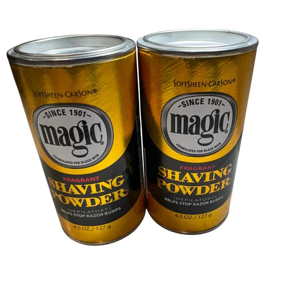 SoftSheen-Carson Magic Shaving Powder Mens 4.5oz Gold Fragrant‎ 2 Pack